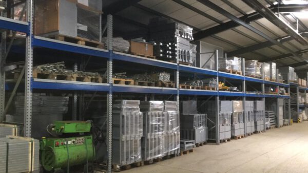 Palettenregal, SSI Schäfer, PR600, ca. 4,10m hoch, 1to/Palette, max. 1.011 Palettenplätze – Neuware in 2a Qualität – : lagertechnik