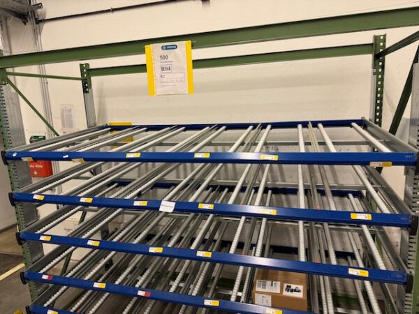1 Feld Durchlaufregale mit 5 Ebenen, für Kisten / Kartons, Bereitstellregal / Röllchenregal, SSI Schäfer / Bito – Bild 9