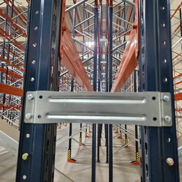 Palettenregal, Mecalux, Höhe 9,50m, Traversenlänge 2,70m 800kg pro Palette, max. 41.000 Palettenstellplätze – Bild 9