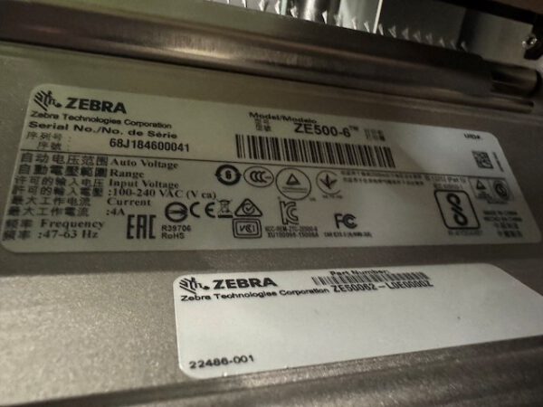 Etikettierer, Weber Legi Air 4050 E, Drucker: Zebra ZE500-6 – Bild 9
