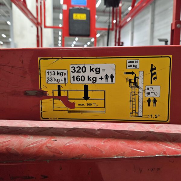 Selbstfahrende Scherenarbeitsbühne, PB Lifttechnik GmbH, Arbeitshöhe 14m, 320kg Hebekapazität – Bild 10