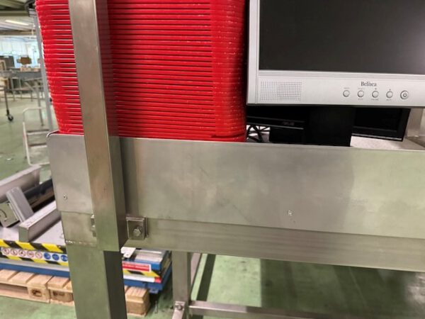 Podest L-förmig mit Treppe, Geländer und Übergabeplatz, Edelstahl – Bild 10