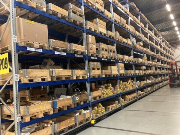 Palettenverschieberegal für Europaletten etc., SSI Schäfer, 1.000kg / Palette, 2.552 Euro-Paletten stellplätze 