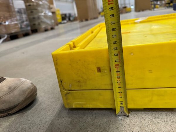 1.600 Stück, Aufsatzrahmen für Faltkiste groß, Eurostapelbehälter, SSI Schäfer, 800x600x440mm, gelb – Bild 11
