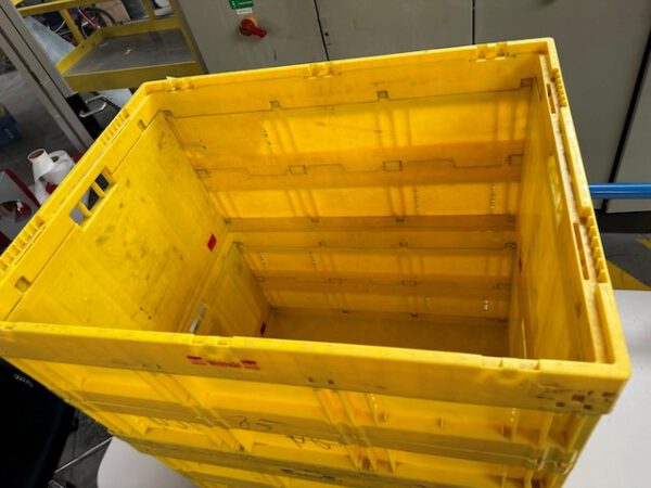 1.600 Stück, Aufsatzrahmen für Faltkiste groß, Eurostapelbehälter, SSI Schäfer, 800x600x440mm, gelb – Bild 13