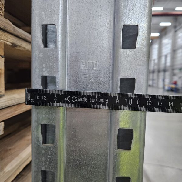 Palettenregal, Bito, Höhe 9,50m, Traversenlänge 3,60m 725kg und 1 to. pro Palette, ca. 8.228 Palettenstellplätze, – Bild 15