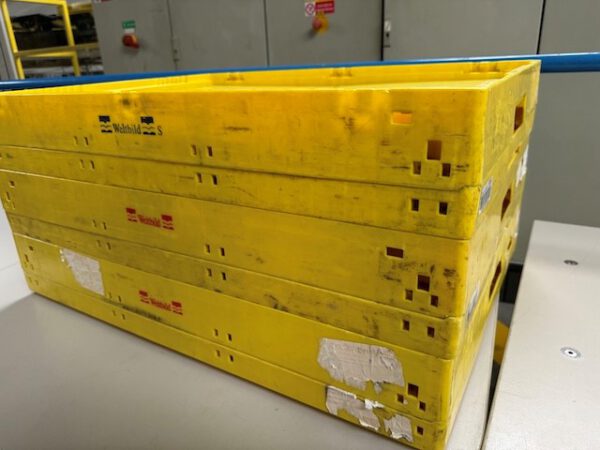 1.600 Stück, Aufsatzrahmen für Faltkiste groß, Eurostapelbehälter, SSI Schäfer, 800x600x440mm, gelb – Bild 20