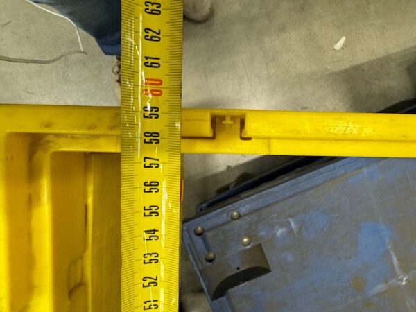 1.600 Stück, Aufsatzrahmen für Faltkiste groß, Eurostapelbehälter, SSI Schäfer, 800x600x440mm, gelb – Bild 4