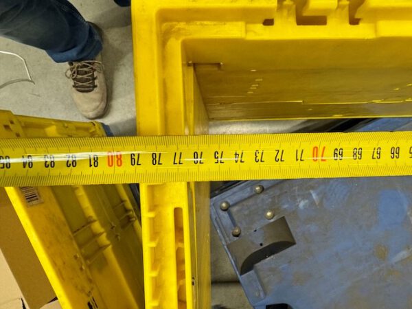 1.600 Stück, Aufsatzrahmen für Faltkiste groß, Eurostapelbehälter, SSI Schäfer, 800x600x440mm, gelb – Bild 5