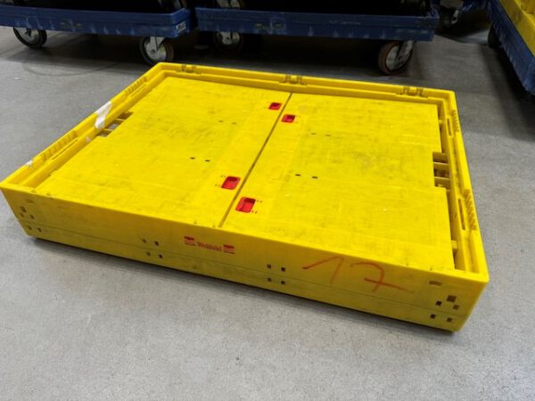 1.600 Stück, Aufsatzrahmen für Faltkiste groß, Eurostapelbehälter, SSI Schäfer, 800x600x440mm, gelb – Bild 7