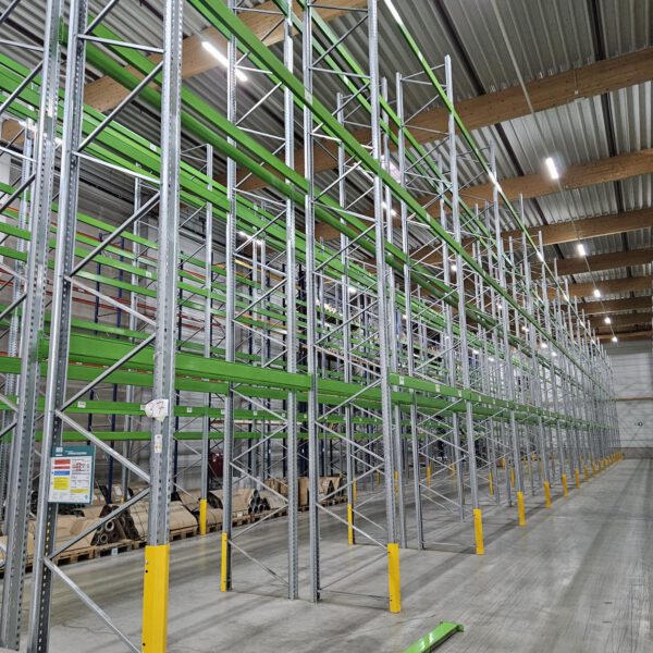 Palettenregal, Bito, Höhe 9,50m, Traversenlänge 3,60m 725kg und 1 to. pro Palette, ca. 8.228 Palettenstellplätze, – Bild 6