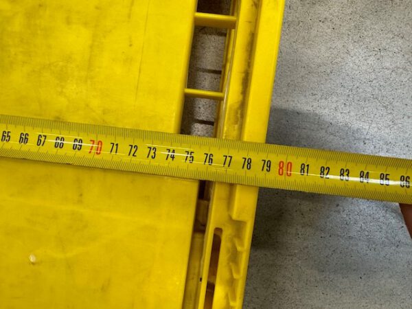 1.600 Stück, Aufsatzrahmen für Faltkiste groß, Eurostapelbehälter, SSI Schäfer, 800x600x440mm, gelb – Bild 9