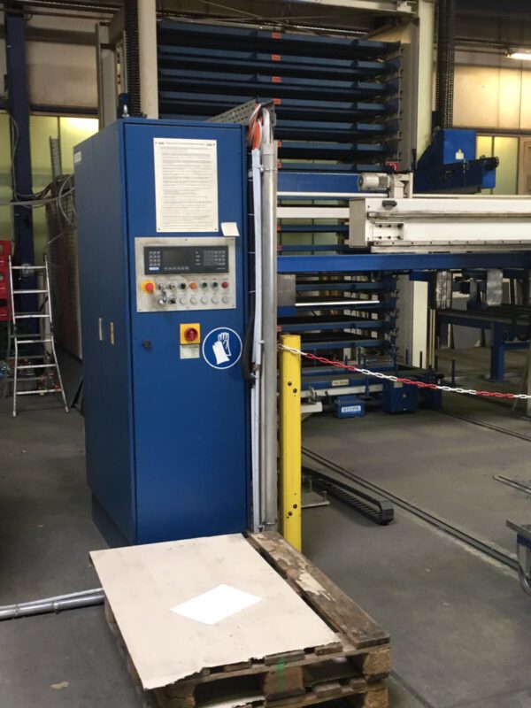 Blechlagerturm Stopa, 16 Fächer (Kassetten) a 3 Tonnen, für Blechformat: 1,25 x2,50m, plus Trumpf Sheetmaster 1300 – gebraucht - : – Bild 9