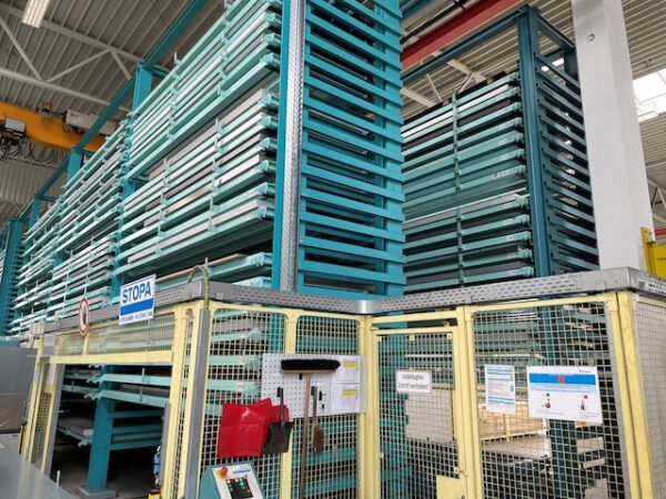 automatischer Blechlagerturm, Stopa, für Bleche max. 1,50m x 3m, bzw. 4m, 3 To. Kassette, 476 Lagerplätze – Bild 12