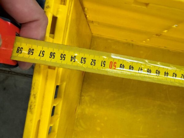 1.050 Stück, Faltkiste, Eurostapelbehälter, UTZ, 600x400x300mm, gelb (blaue Logoschrift) – Bild 15