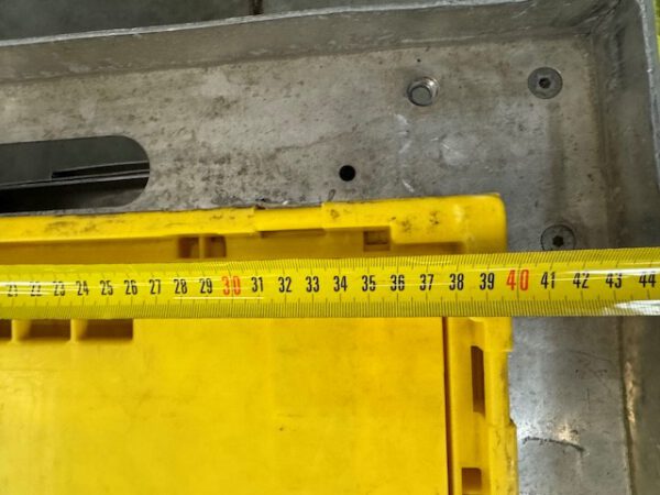1.050 Stück, Faltkiste, Eurostapelbehälter, UTZ, 600x400x300mm, gelb (blaue Logoschrift) – Bild 3