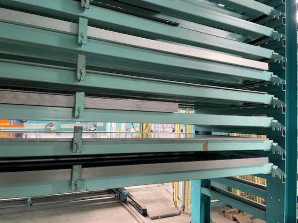 automatischer Blechlagerturm, Stopa, für Bleche max. 1,50m x 3m, bzw. 4m, 3 To. Kassette, 476 Lagerplätze – Bild 31