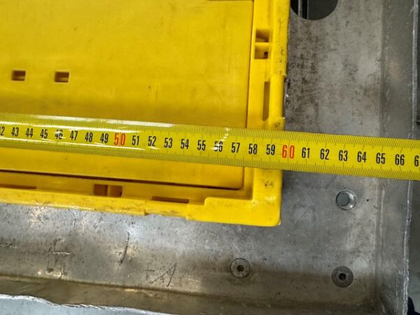 1.050 Stück, Faltkiste, Eurostapelbehälter, UTZ, 600x400x300mm, gelb (blaue Logoschrift) – Bild 4