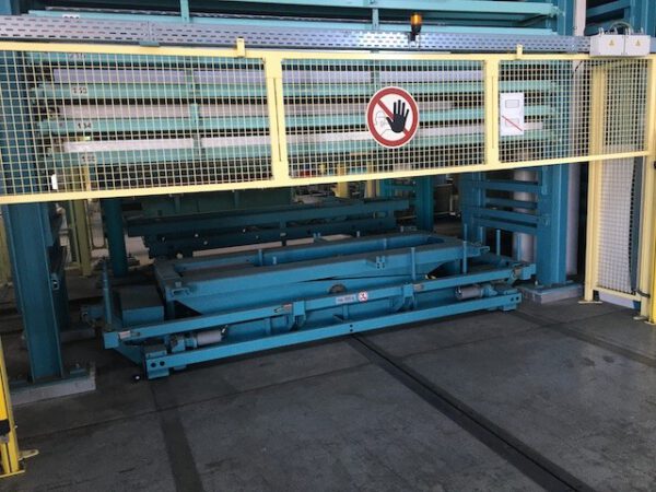 automatischer Blechlagerturm, Stopa, für Bleche max. 1,50m x 3m, bzw. 4m, 3 To. Kassette, 476 Lagerplätze – Bild 4