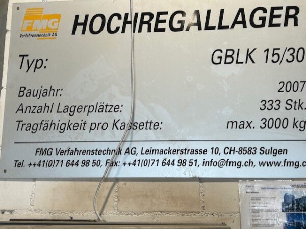 automatischer Blechlagerturm, FMG – Bild 13