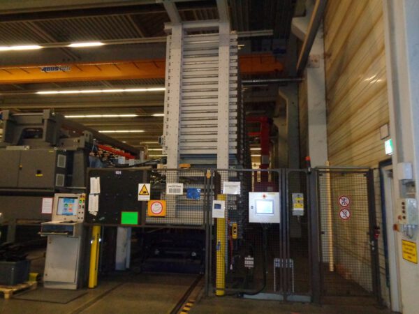 autom. Blechlagerturm und Laseranlage BySprint 2 kW, 8 Türme für Bleche max. 3m x 1,50m, 3 To. Kassette, 216 Lagerplätze – gebraucht - : – Bild 2