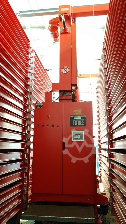 autom. Blechlagerturm Bystronic, ca. 210 Kassetten für Bleche 3m x 1,50m, 3 to / Kassette lagertechnik