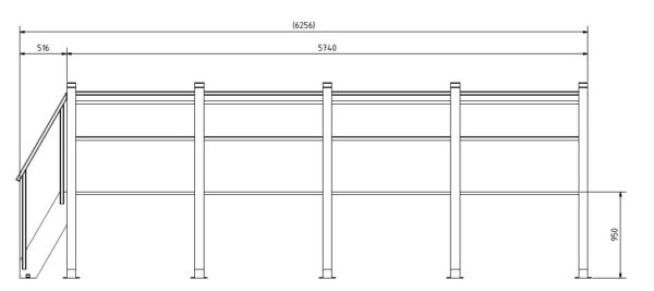 Lager für Blechtafeln Rungenlager zur vertikalen Lagerung von Blechen, Formatgröße 6.000 x 1.500 bis 6.000 x 2.500 mm, gemischte Lagerung (8 versch. Blechsorten ) – Bild 7