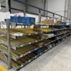34 Felder Stückgut – Durchlaufregal / Bereitstellregale für Kästen und Kartonagen