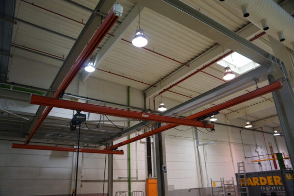 ca. 40 Stück Leichtkransystem KBK, Brückenkran, Kranhimmel, Hallenkran, unterschiedliche Traglasten, Trägerlängen, Spannweiten, etc. vorhanden inkl. Stahlbau (Stützen) - gebraucht - : – Bild 8