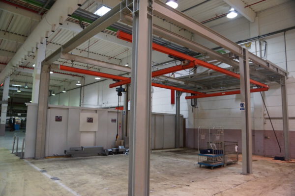 ca. 40 Stück Leichtkransystem KBK, Brückenkran, Kranhimmel, Hallenkran, unterschiedliche Traglasten, Trägerlängen, Spannweiten, etc. vorhanden inkl. Stahlbau (Stützen) - gebraucht - : – Bild 10