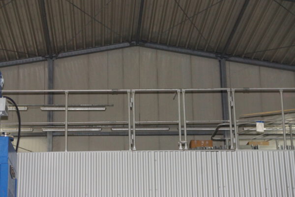 3-Stöckige SSI Schäfer Fachbodenanlage ca. 13,50 x 11m, ca. 216 Felder, Böden 1 x 0,5m, 200kg / Boden – gebraucht - : – Bild 2