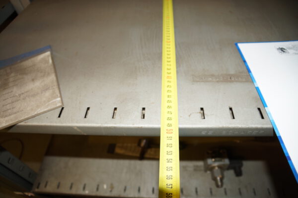 3-Stöckige SSI Schäfer Fachbodenanlage ca. 13,50 x 11m, ca. 216 Felder, Böden 1 x 0,5m, 200kg / Boden – gebraucht - : – Bild 23