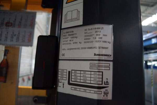 Nr.10, Hochregalstapler Kommissionierstapler, EKX 515K, Baujahr: 2013, 9547 Stunden – Bild 13