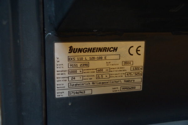Nr.11, Vertikal-Kommissionierer 1to, EKS 110 L, Baujahr: 2004, 7.427 Stunden – Bild 4
