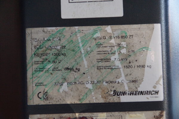 Nr.15, Hochregalstapler, Elektro-Kommissionier-/-Dreiseiten­stapler, EKX 515, Baujahr: 2005, 14.082 Stunden – Bild 12