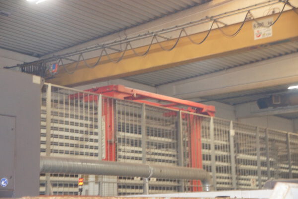 vollautomatisches Blechlager mit 6 Auslagerstationen, 1 Einlagerstation, Remmert, für Bleche max. 4000x2000mm, 243 Lagerplätze, 200 vorhandene Kassetten, max. Beladung pro Palette 5000kg – gebraucht - : – Bild 7