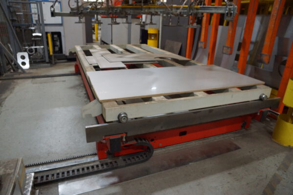 vollautomatisches Blechlager mit 6 Auslagerstationen, 1 Einlagerstation, Remmert, für Bleche max. 4000x2000mm, 243 Lagerplätze, 200 vorhandene Kassetten, max. Beladung pro Palette 5000kg – gebraucht - : – Bild 12
