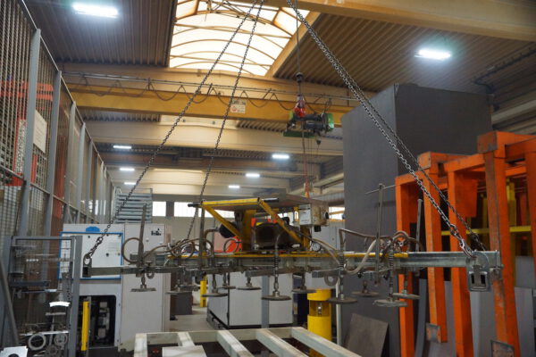 vollautomatisches Blechlager mit 6 Auslagerstationen, 1 Einlagerstation, Remmert, für Bleche max. 4000x2000mm, 243 Lagerplätze, 200 vorhandene Kassetten, max. Beladung pro Palette 5000kg – gebraucht - : – Bild 13