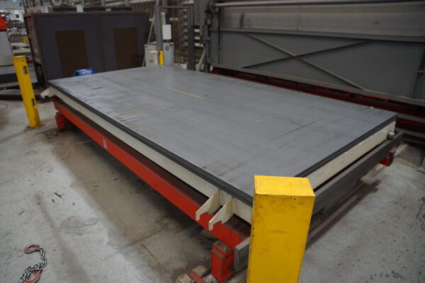 vollautomatisches Blechlager mit 6 Auslagerstationen, 1 Einlagerstation, Remmert, für Bleche max. 4000x2000mm, 243 Lagerplätze, 200 vorhandene Kassetten, max. Beladung pro Palette 5000kg – gebraucht - : lagertechnik