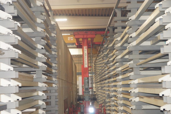 vollautomatisches Blechlager mit 6 Auslagerstationen, 1 Einlagerstation, Remmert, für Bleche max. 4000x2000mm, 243 Lagerplätze, 200 vorhandene Kassetten, max. Beladung pro Palette 5000kg – gebraucht - : – Bild 50