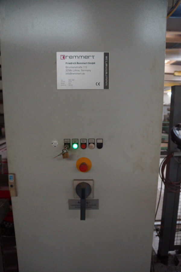vollautomatisches Blechlager mit 6 Auslagerstationen, 1 Einlagerstation, Remmert, für Bleche max. 4000x2000mm, 243 Lagerplätze, 200 vorhandene Kassetten, max. Beladung pro Palette 5000kg – gebraucht - : – Bild 52