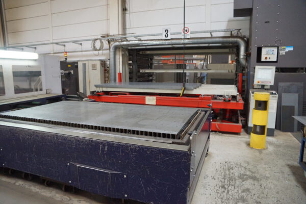 vollautomatisches Blechlager mit 6 Auslagerstationen, 1 Einlagerstation, Remmert, für Bleche max. 4000x2000mm, 243 Lagerplätze, 200 vorhandene Kassetten, max. Beladung pro Palette 5000kg – gebraucht - : – Bild 61