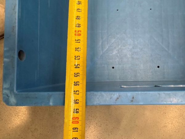 10.000 Stück, Eurostapelbehälter mit 1 Seite zum Hochklappen, UTZ, 600x400x270mm, blau – Bild 13