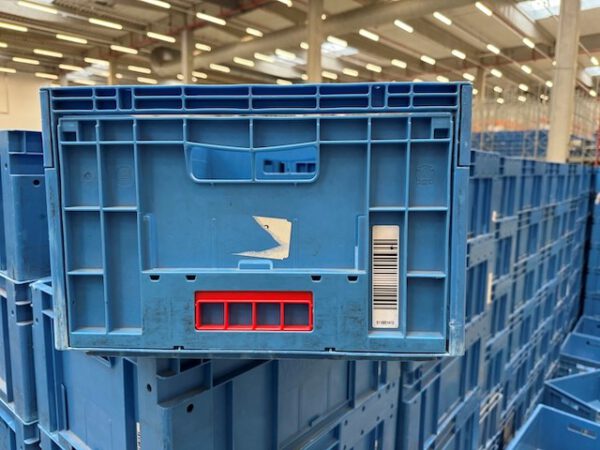 16.000 Stück, Eurostapelbehälter mit 1 Seite zum Hochklappen, UTZ, 600x400x270mm, blau – Bild 5