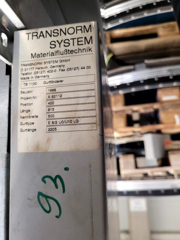 Gurtförderer, Transnorm, ca. 0,90m lang – Bild 2