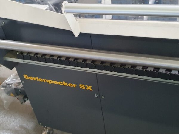 Taktende Folienverpackungsmaschine, Beck mit Zusatzdrucker lagertechnik