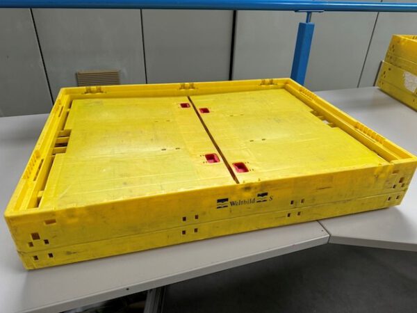 3.200 Stück, Faltkiste groß, SSI Schäfer, Eurostapelbehälter, , 800x600x440mm, gelb – Bild 4