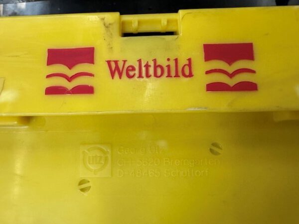 600 Stück, Faltkiste, Eurostapelbehälter, UTZ, 600x400x220mm, gelb (rote Logoschrift) – Bild 7