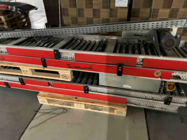 Fördertechnikanlage ca. 1.500m Länge, TGW, bestehend aus Rollenbahnen, Gurtförderern, Steigbänder, Umsetzer, Rollenbahnkurven – Bild 28