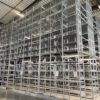  Große Fachbodenregalanlage, 3 Ebenen / Stockwerke, Berger, Böden: 1m x 0,60m, ca. 6.700 Felder, 150kg / Boden, 28.000 Fachböden, ca. 7,50m hoch, ca. 31m x 100m Grundfläche